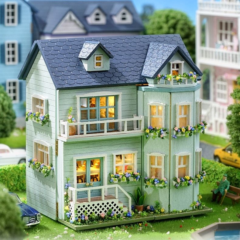 Warm House DIY Miniature House Kit – Cozy Miniature Home Decoration & Gift