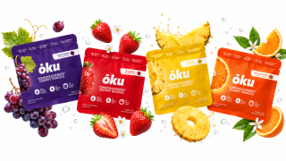 ōku Variety Pack Conscious Energy Gummy Snacks - Clean Caffeine + Fiber - Pack of 8