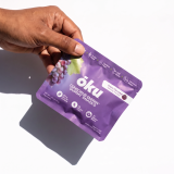 ōku Grape Conscious Energy Gummy Snacks - Clean Caffeine + Fiber - Pack of 8