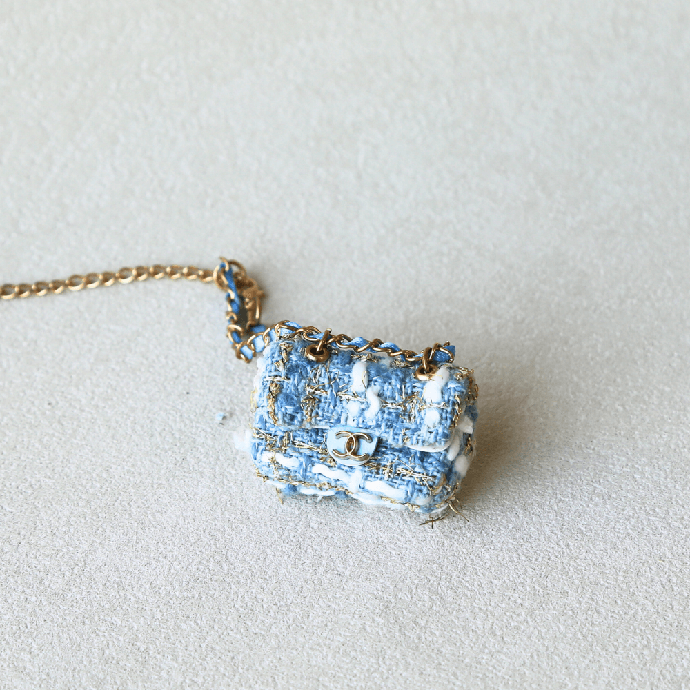 C style Wool Tweed Bag