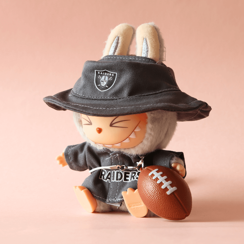 Boobulo™ NFL Raiders Football Set for Labubu (with ball)