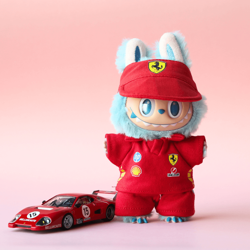 Formula 1 Ferrari 3-piece Set- Labubu Clothes-Boobulo