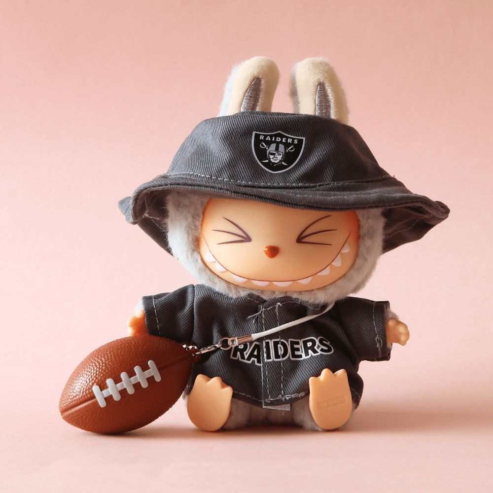 Boobulo™ NFL Raiders Football Set for Labubu (with ball)
