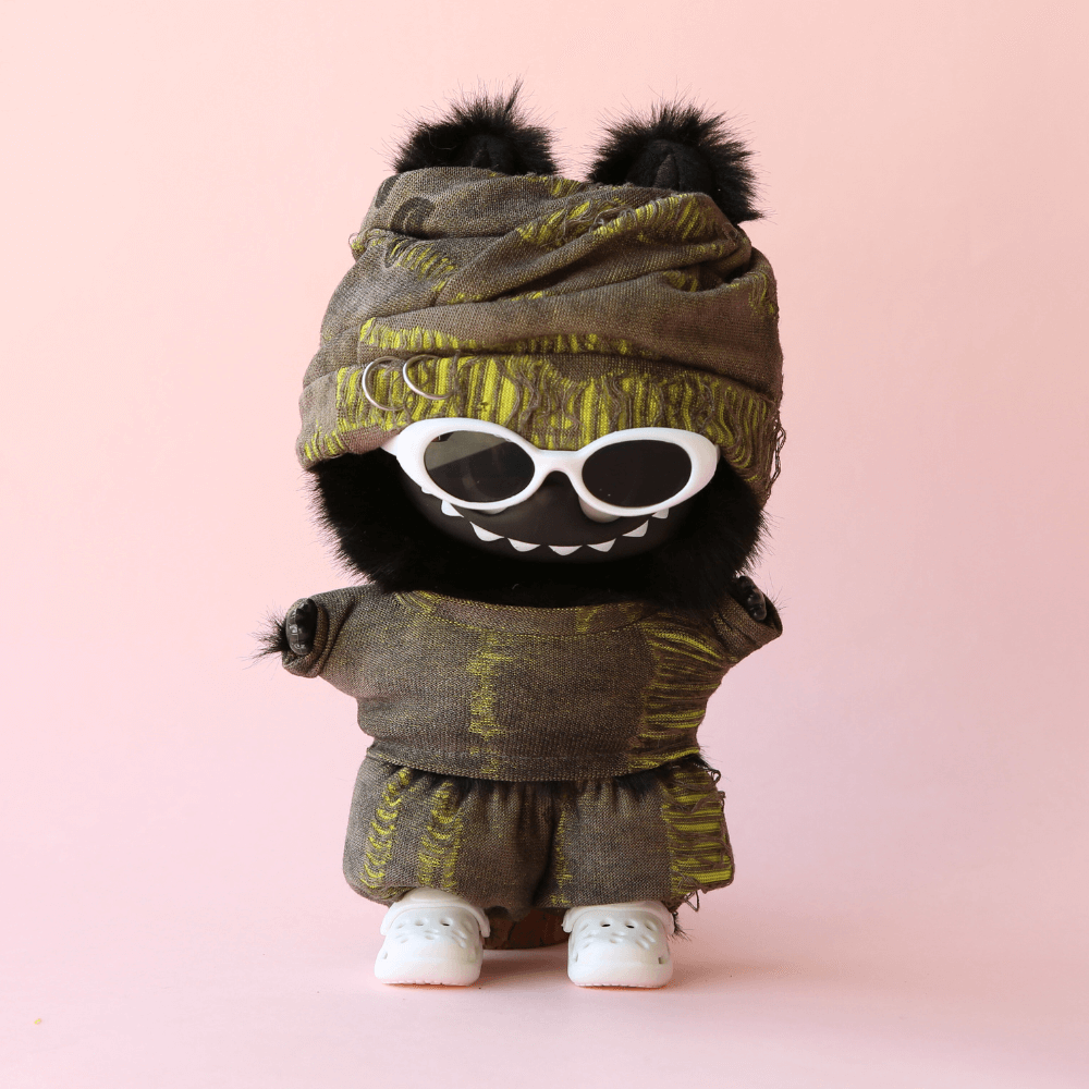 Hip-Hop Rapper Outfit Set (5-Piece) for Labubu 