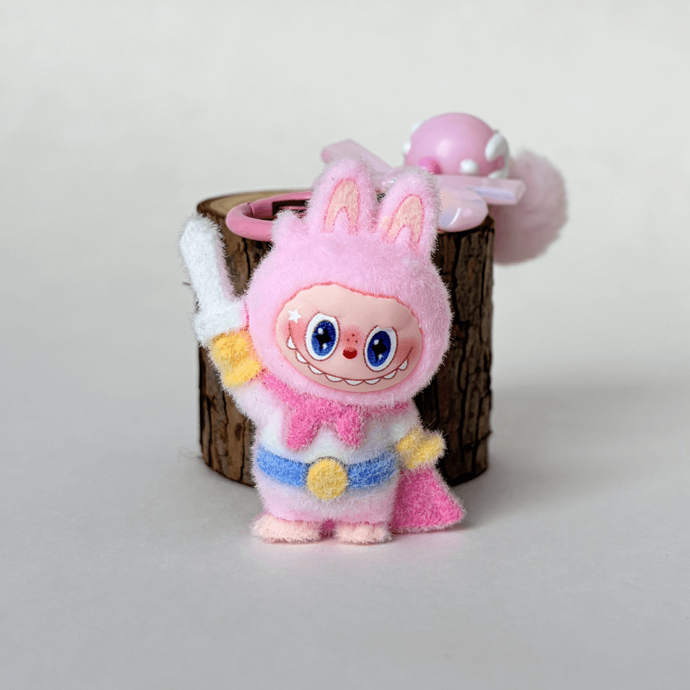 Superman Mini Labubu keychain