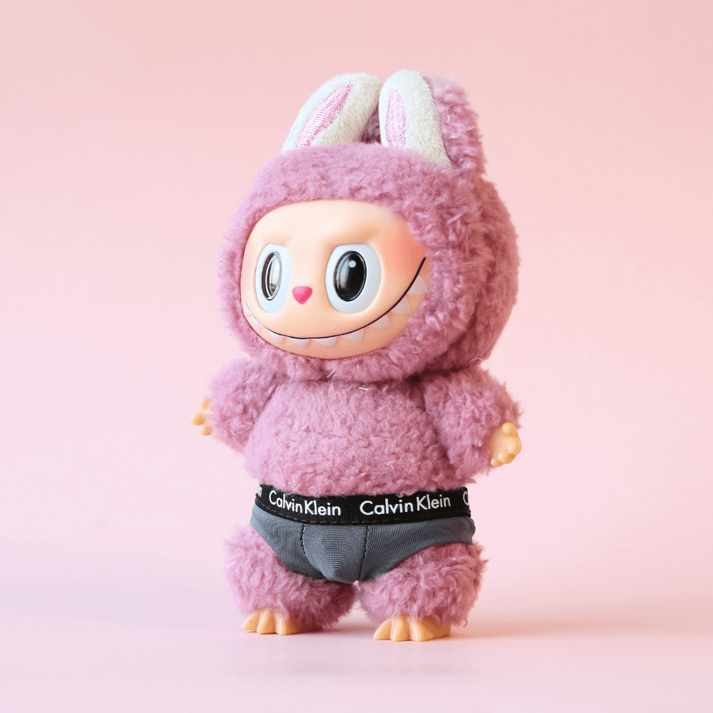 CK-Inspired Underwear & Crop Top- Labubu Clothes