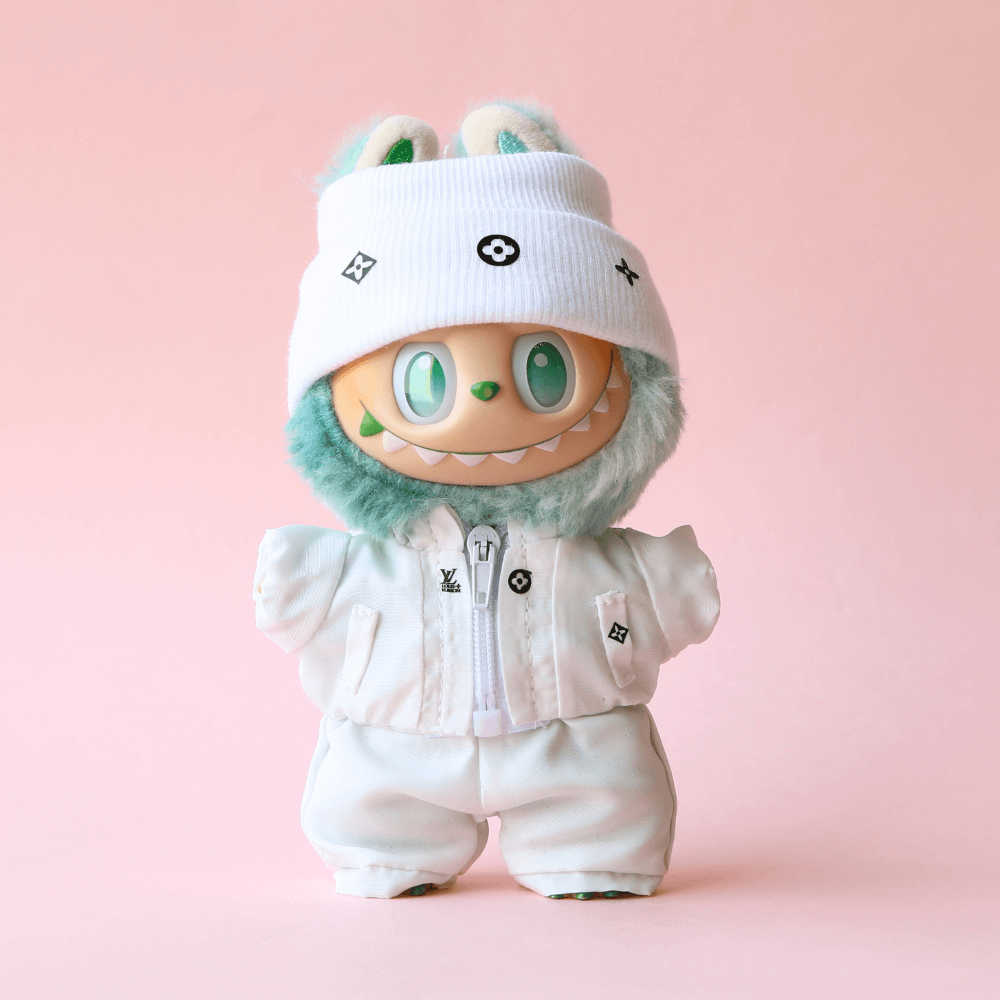 L.V. Luxe Ski Set (Ski Suit, Snowboard & Goggles) for Labubu