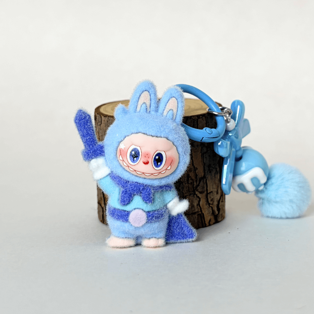 Superman Mini Labubu keychain