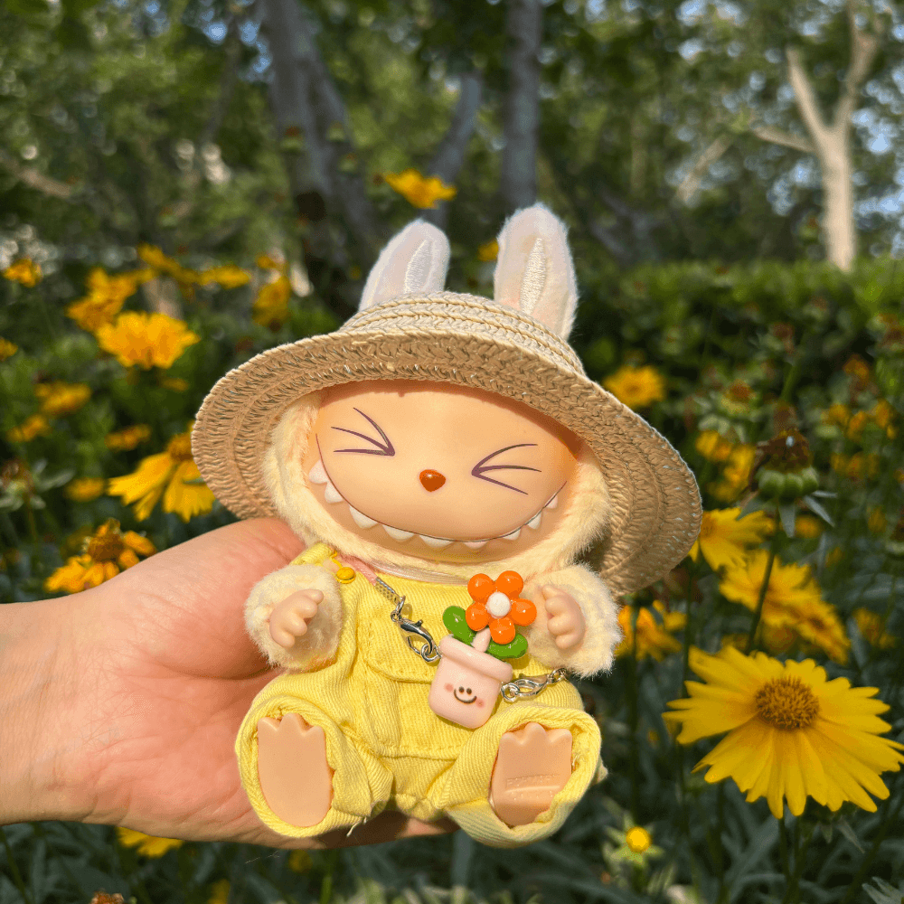 Gardener 3-Piece Set - Labubu Fashion Clothes-Boobulo