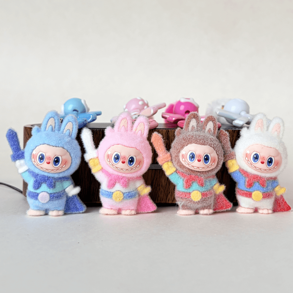 Superman Mini Labubu keychain