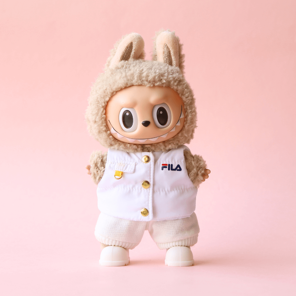 FILA Padded Vest Set for Labubu (3-Piece)