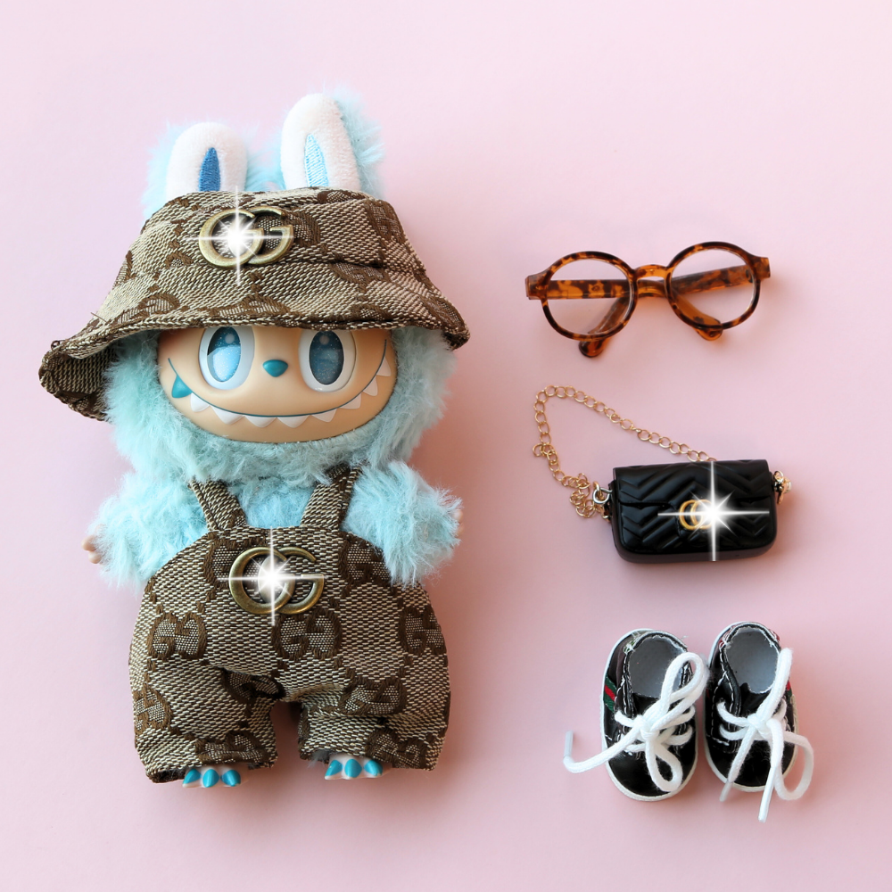 G-Style Outfit Set - Labubu Fashion Clothes (Metallic Logo)