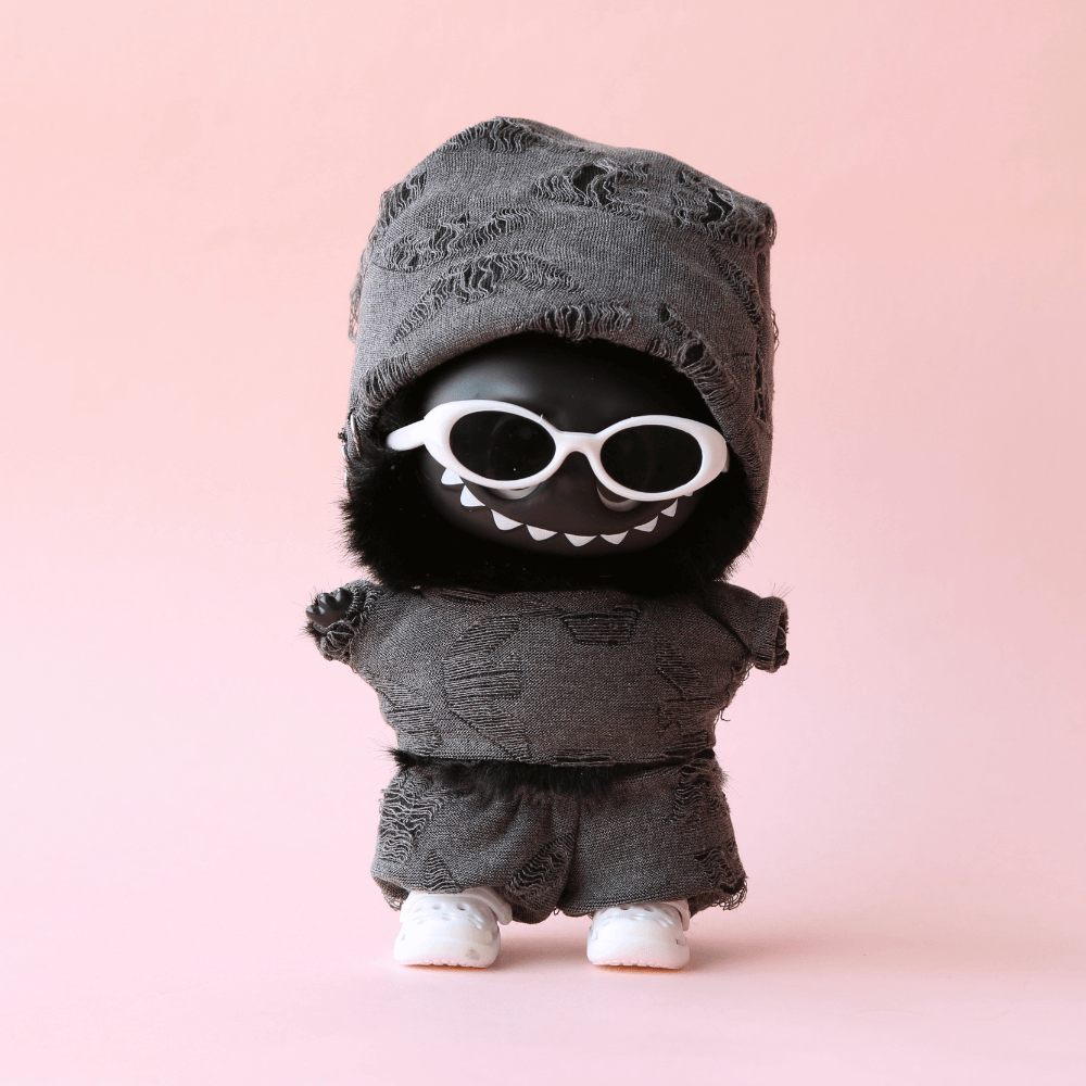 Hip-Hop Rapper Outfit Set (5-Piece) for Labubu