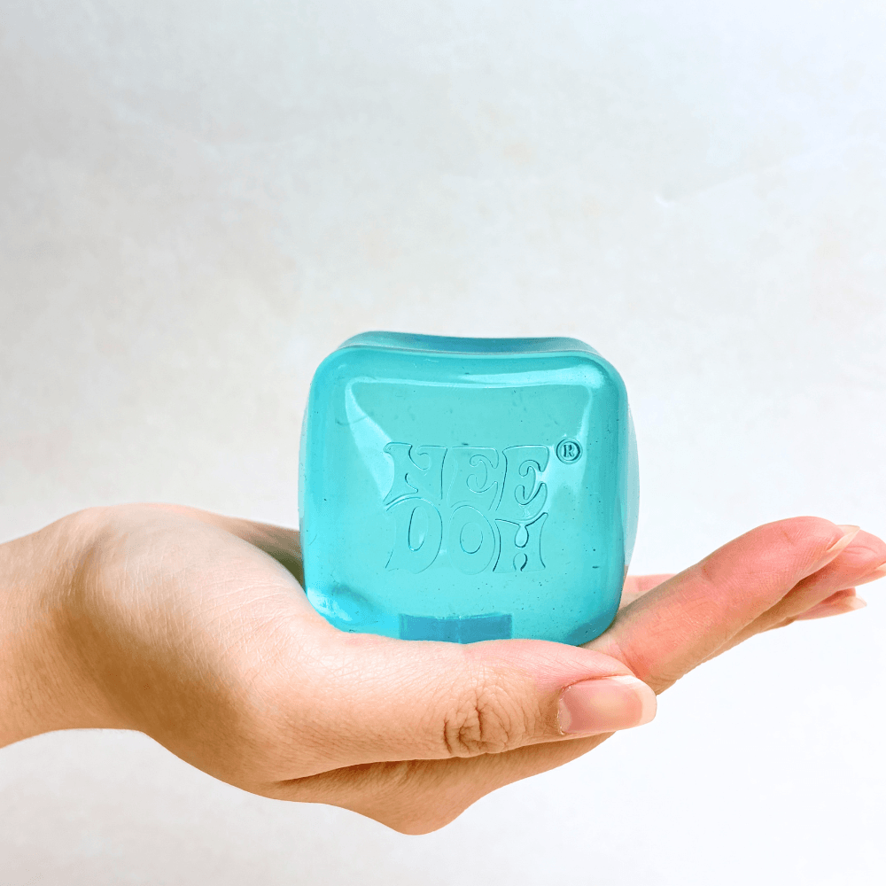 NeeDoh Nice Cube - Satisfying Square Shaped Sensory Toy, Original Size