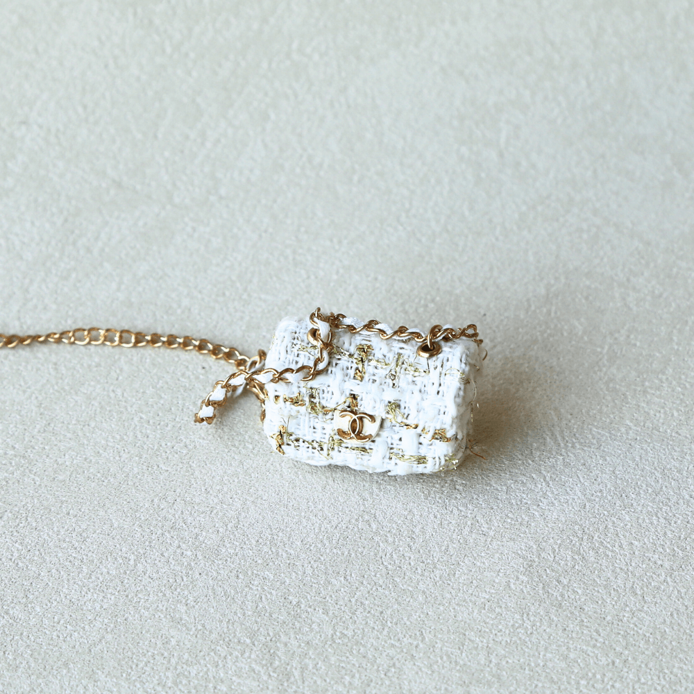 C style Wool Tweed Bag