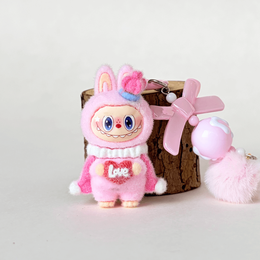 Princess Mini Labubu keychain