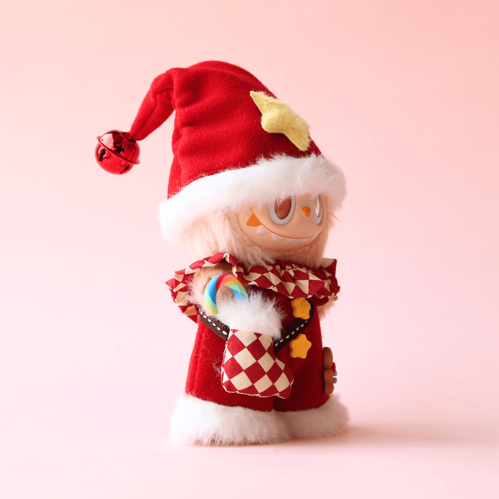 Festive Christmas Costume Set (3-piece) for Labubu 