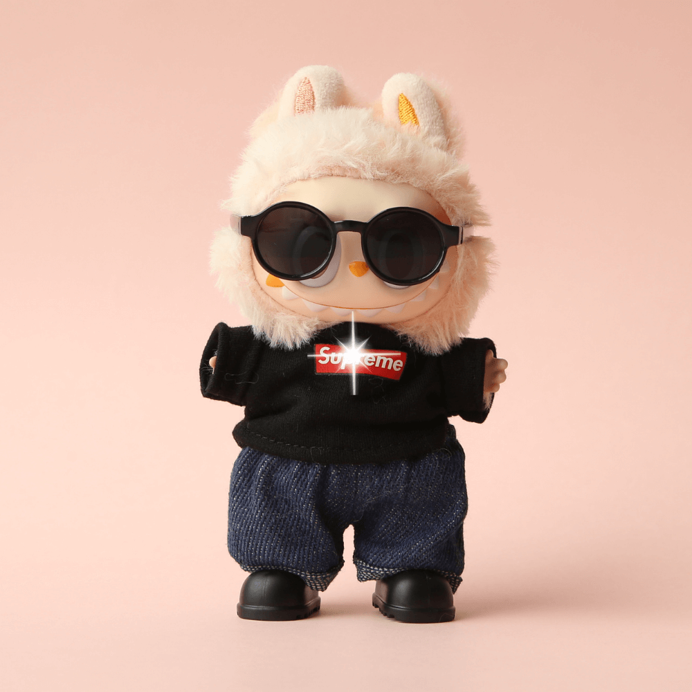 City Cool Set – 4-Piece Top & Denim, Outfit for Labubu