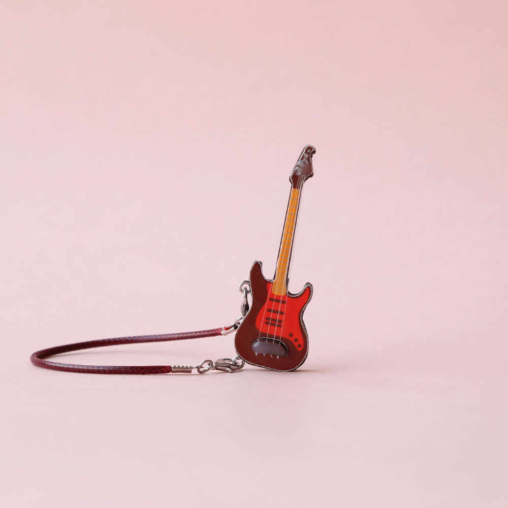 Mini Electric Guitar Charm for Labubu