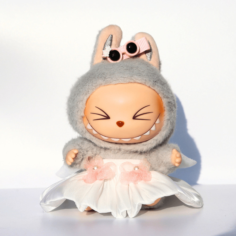 Angel Wing Dress Set - 6.7″ Labubu Fashion Clothes-Boobulo