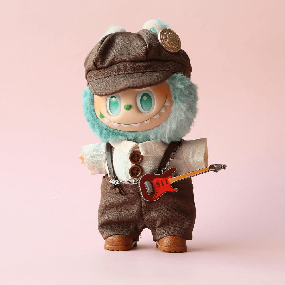 Mini Electric Guitar Charm for Labubu