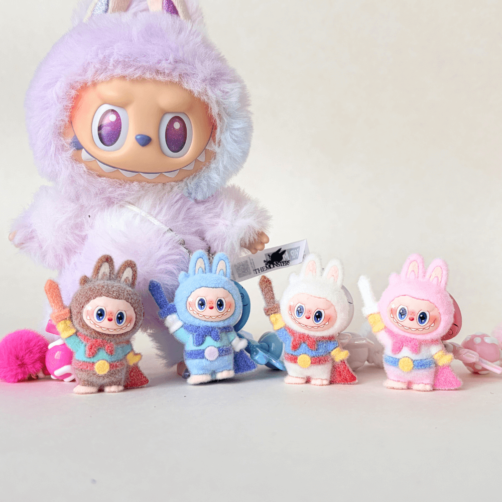 Superman Mini Labubu keychain