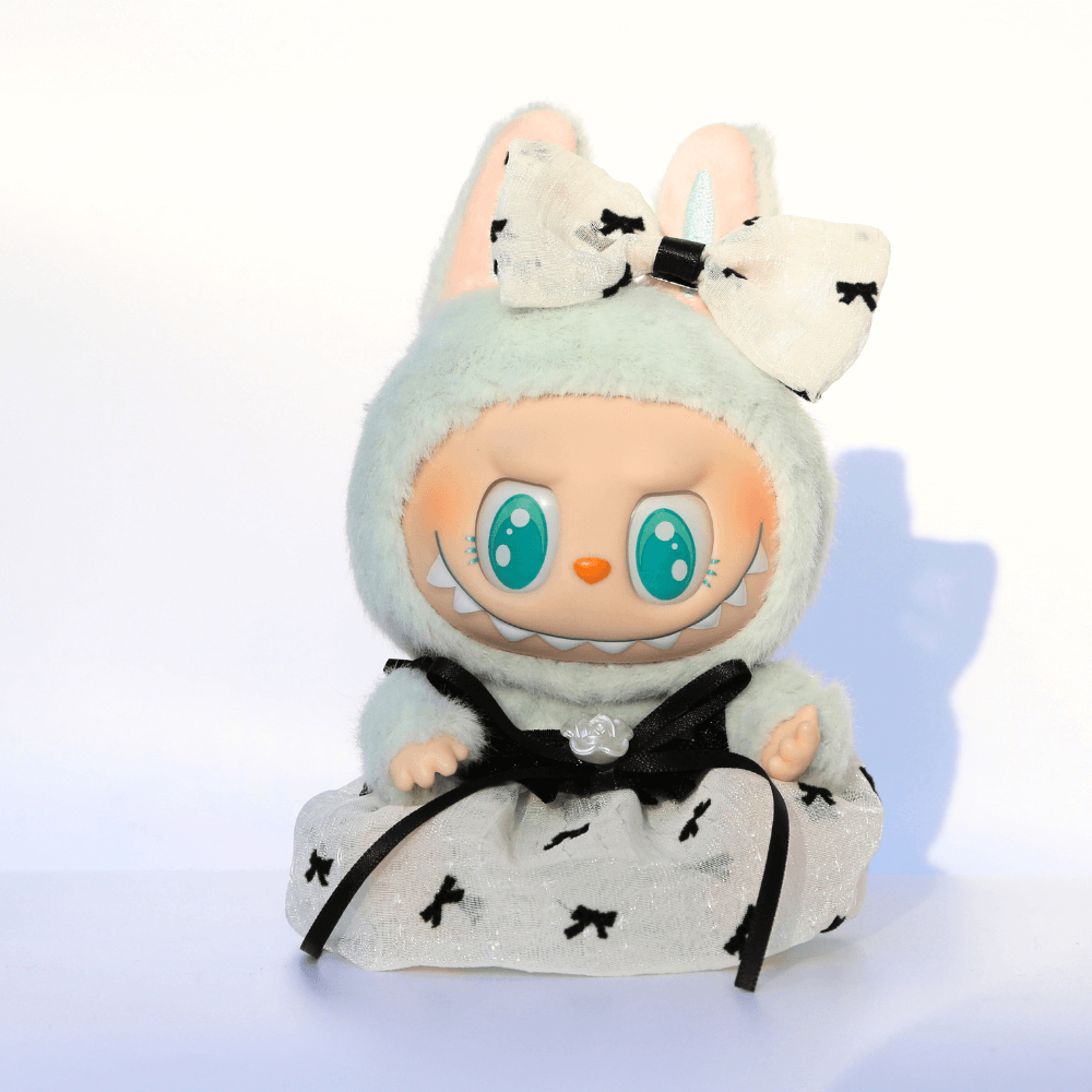 Black Balletcore Set - 6.7″ Labubu Fashion Clothes-Boobulo