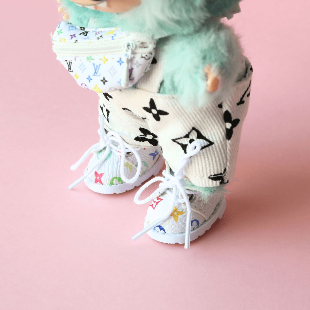 Mini Vuitton Sneakers- – Doll Shoes for Labubu-Boobulo