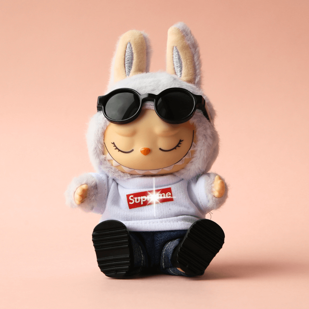 City Cool Set – 4-Piece Top & Denim, Outfit for Labubu