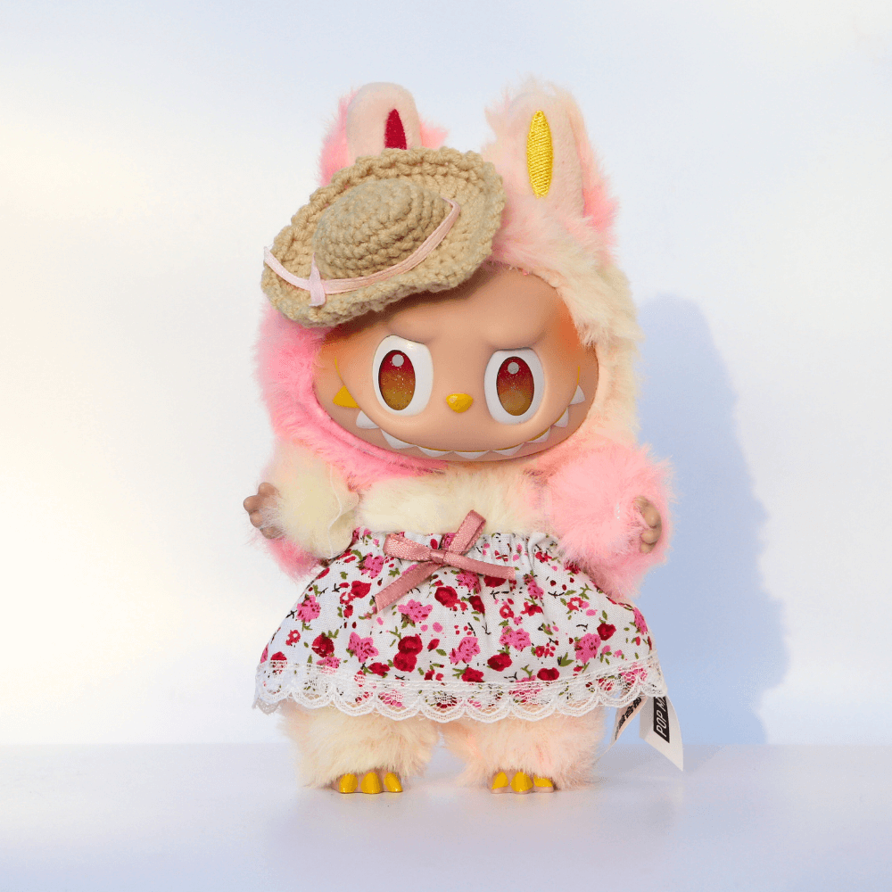 Summer Picnic 2-piece-set - 6.7″ Labubu Fashion Clothes-Boobulo