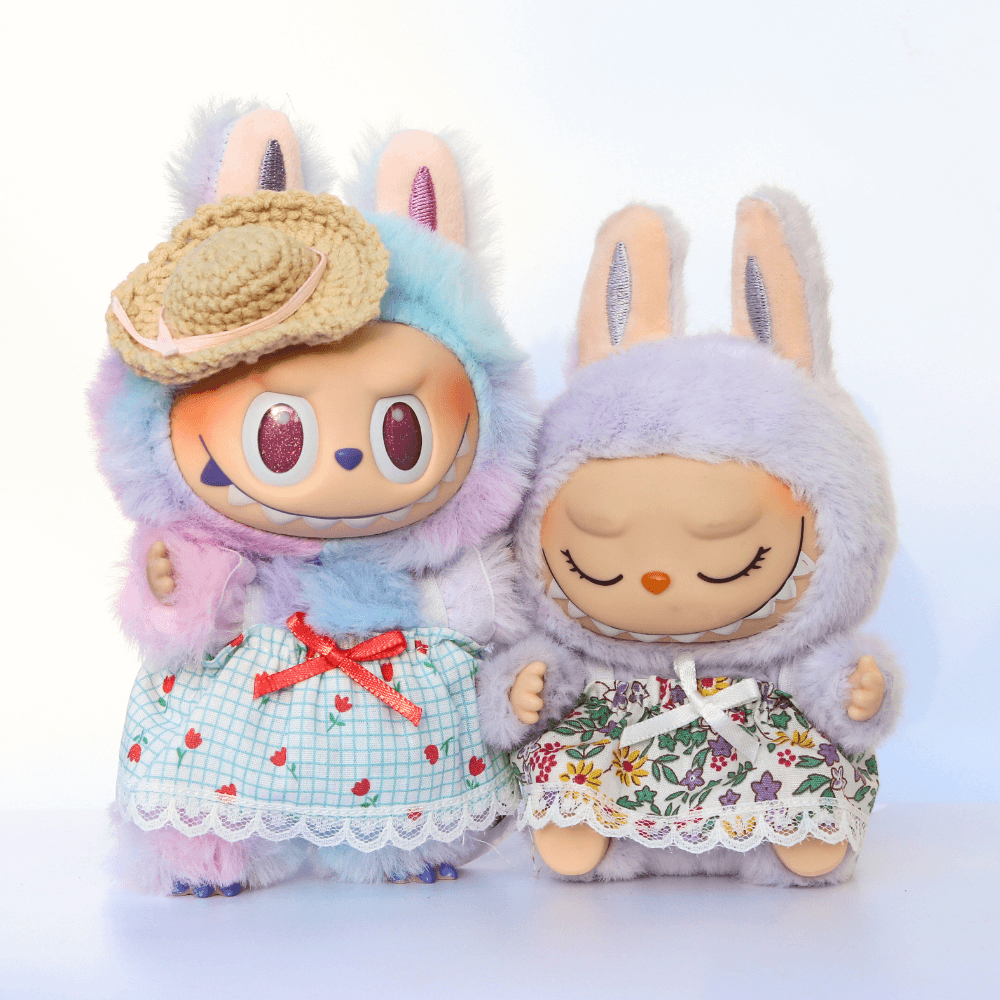 Summer Picnic 2-piece-set - 6.7″ Labubu Fashion Clothes-Boobulo