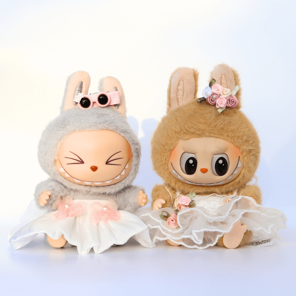 Angel Wing Dress Set - 6.7″ Labubu Fashion Clothes-Boobulo