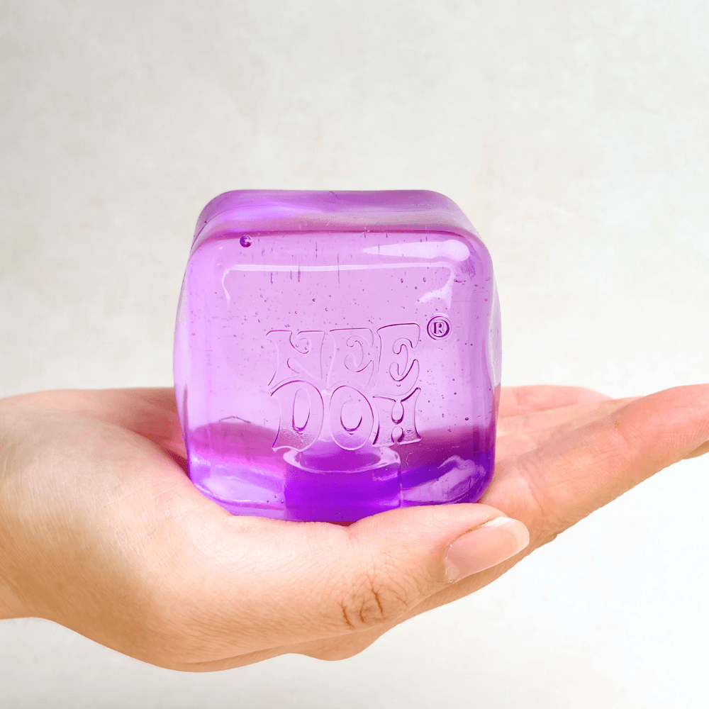 NeeDoh Nice Cube - Satisfying Square Shaped Sensory Toy, Original Size
