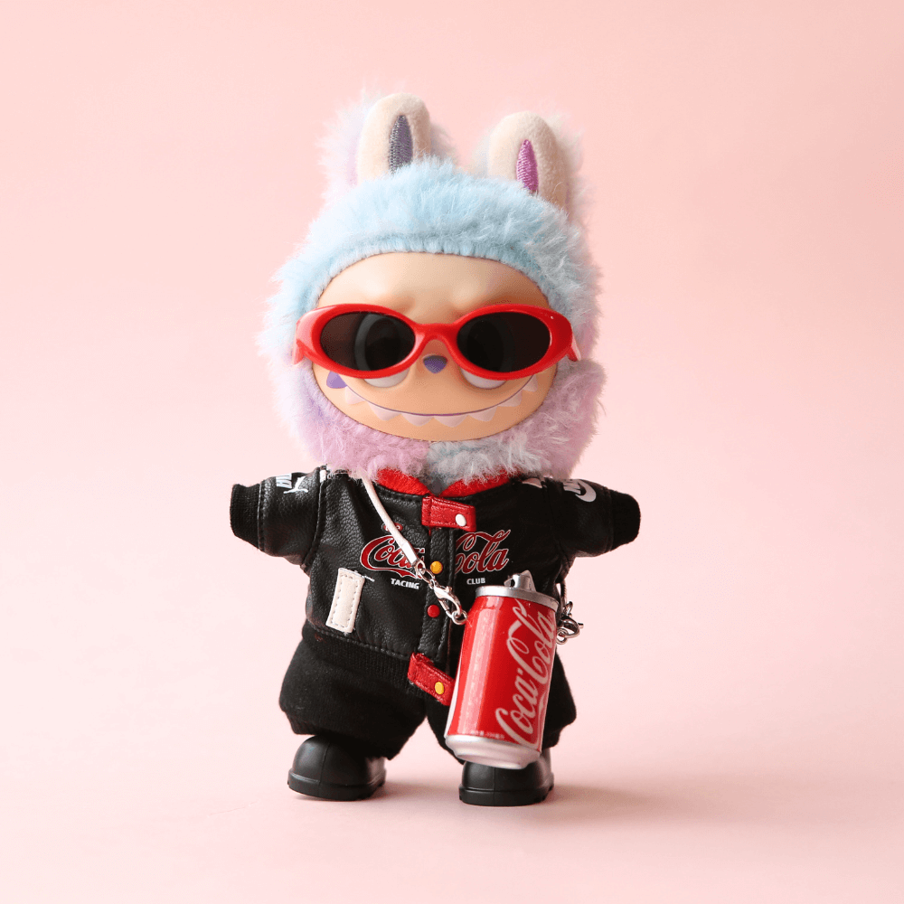 Coke Jacket Set (5-Piece, includes Coke Charm) for Labubu