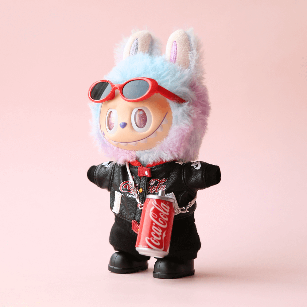 Coke Jacket Set (5-Piece, includes Coke Charm) for Labubu