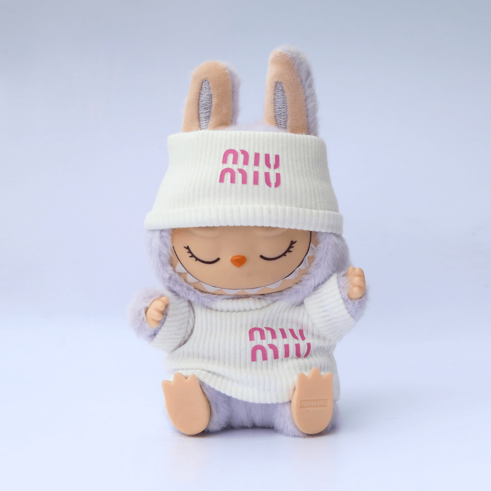 Miu-Style 2-Piece Set – Top & Cap- 6.7″ Labubu Fashion Clothes-Boobulo