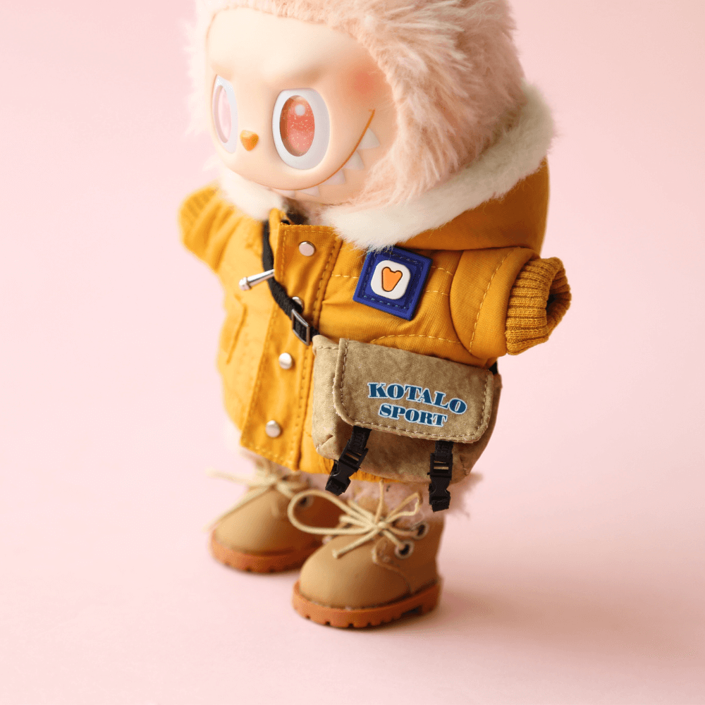 Outdoor Hiking Puffer Outfit (3-Piece) for Labubu