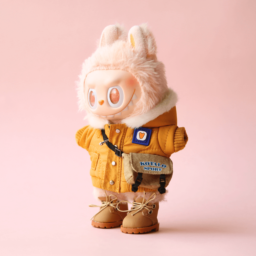Outdoor Hiking Puffer Outfit (3-Piece) for Labubu