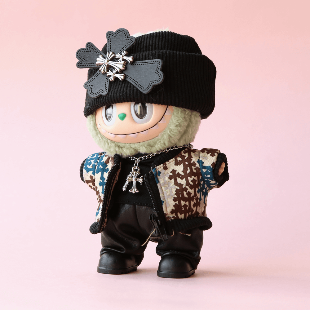 Boobulo™ Chrome-Inspired Streetwear Set for Labubu（6-Piece ）