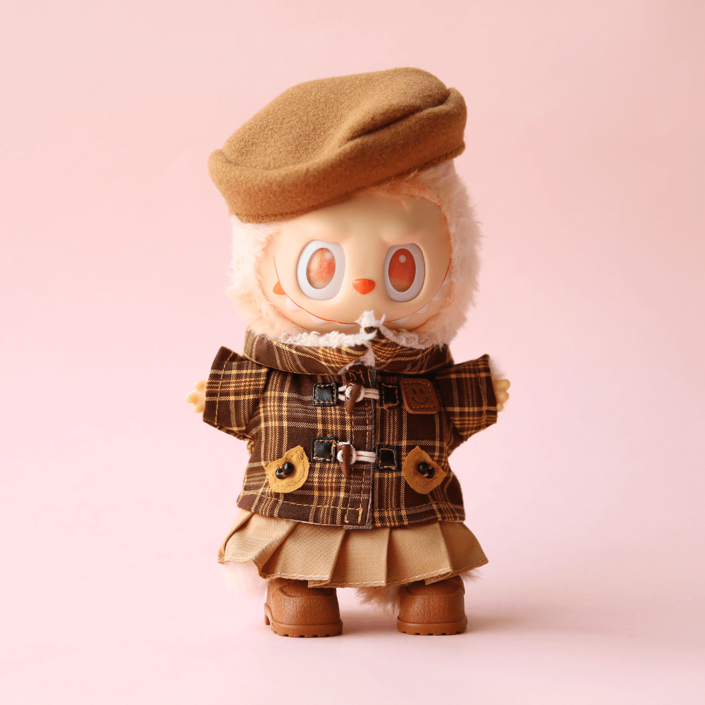 British Preppy Outfit Set (4-Piece) for Labubu