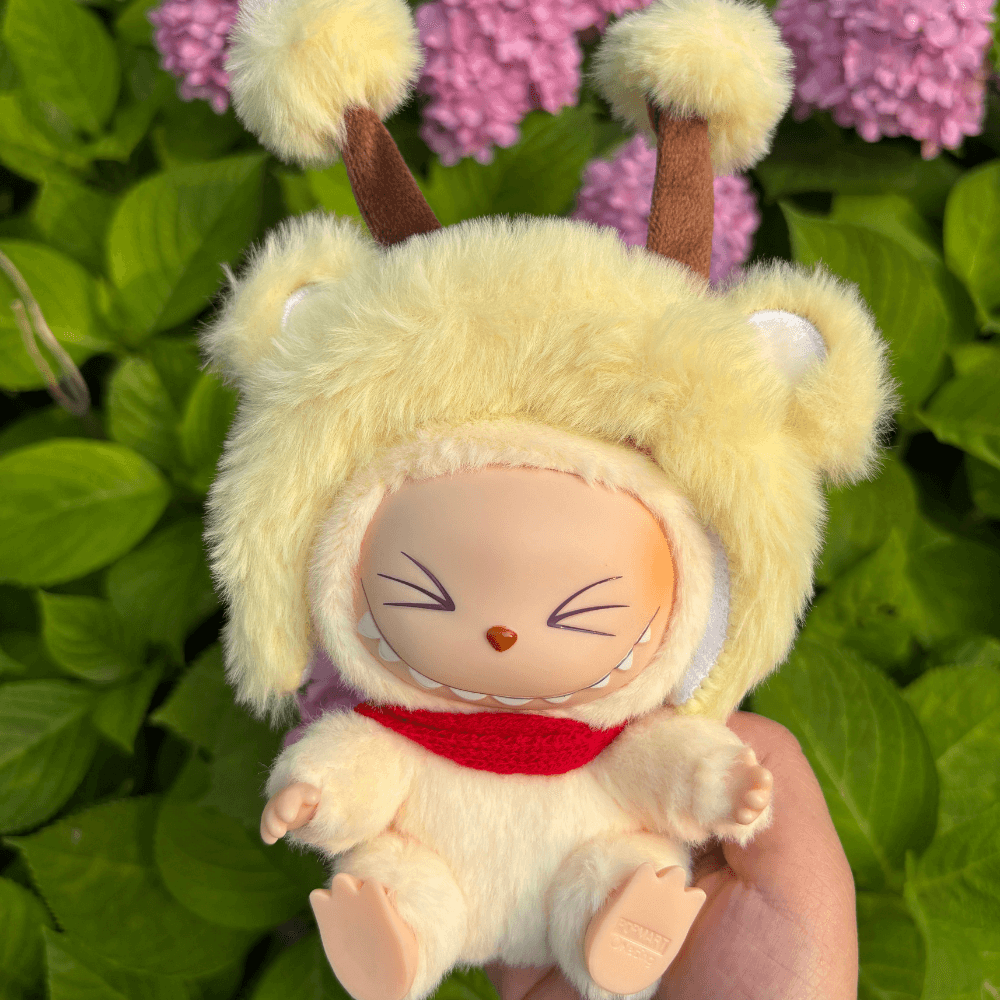 Giraffe Costume Faux Mink Fur 2-Piece Set - Labubu Fashion Clothes-Boobulo