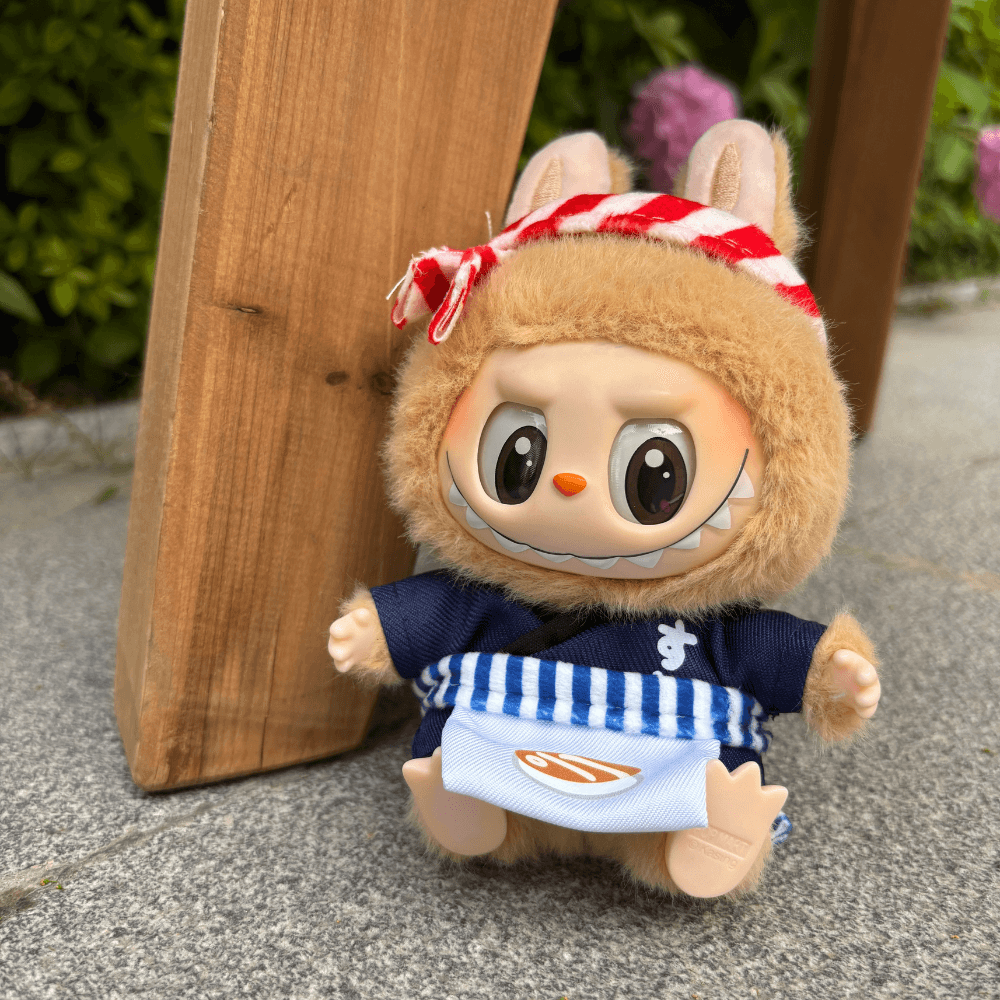 Sushi Chef Costume 2-Piece Set - Labubu Fashion Clothes-Boobulo