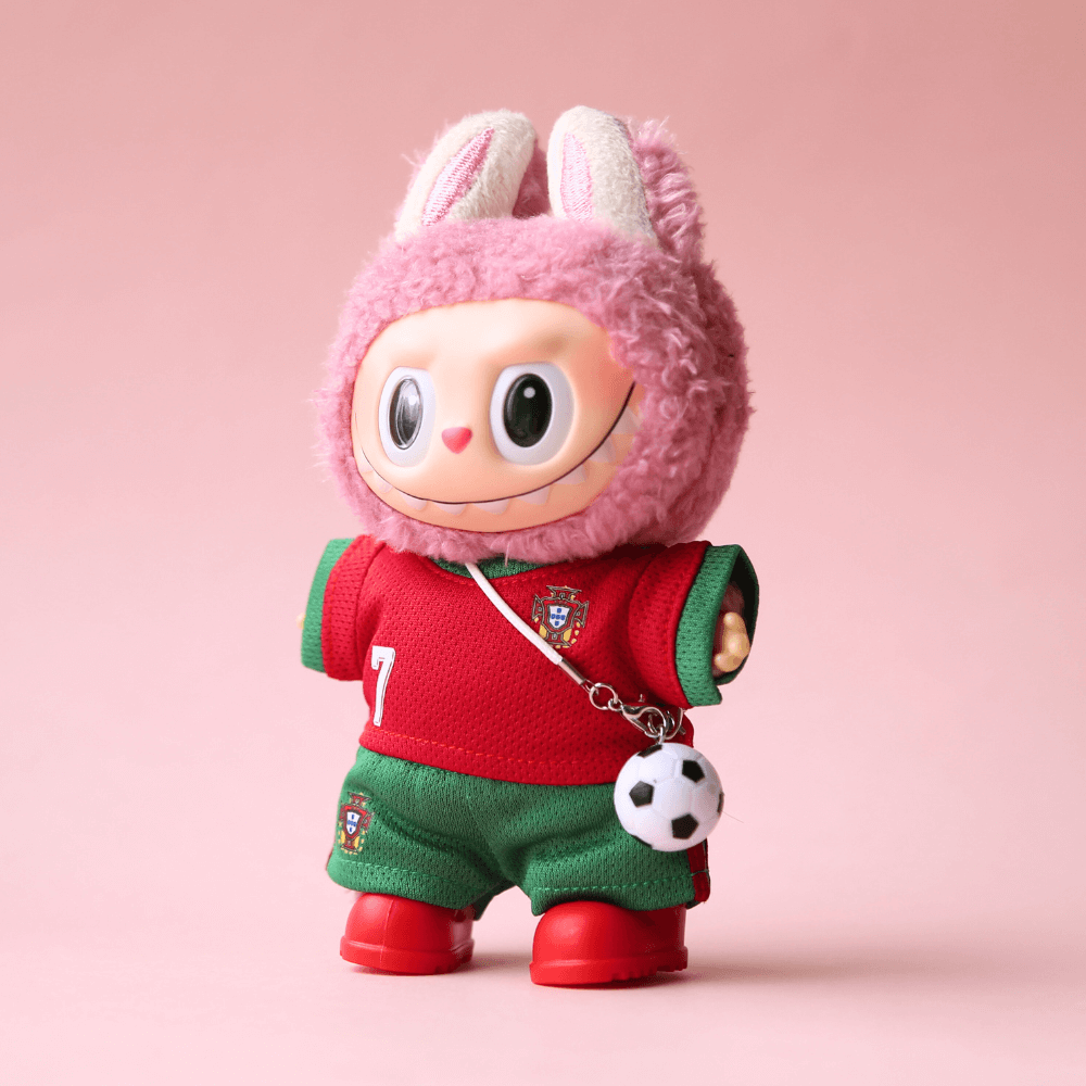 CR7 Football Set (4-Piece with Ball) for Labubu