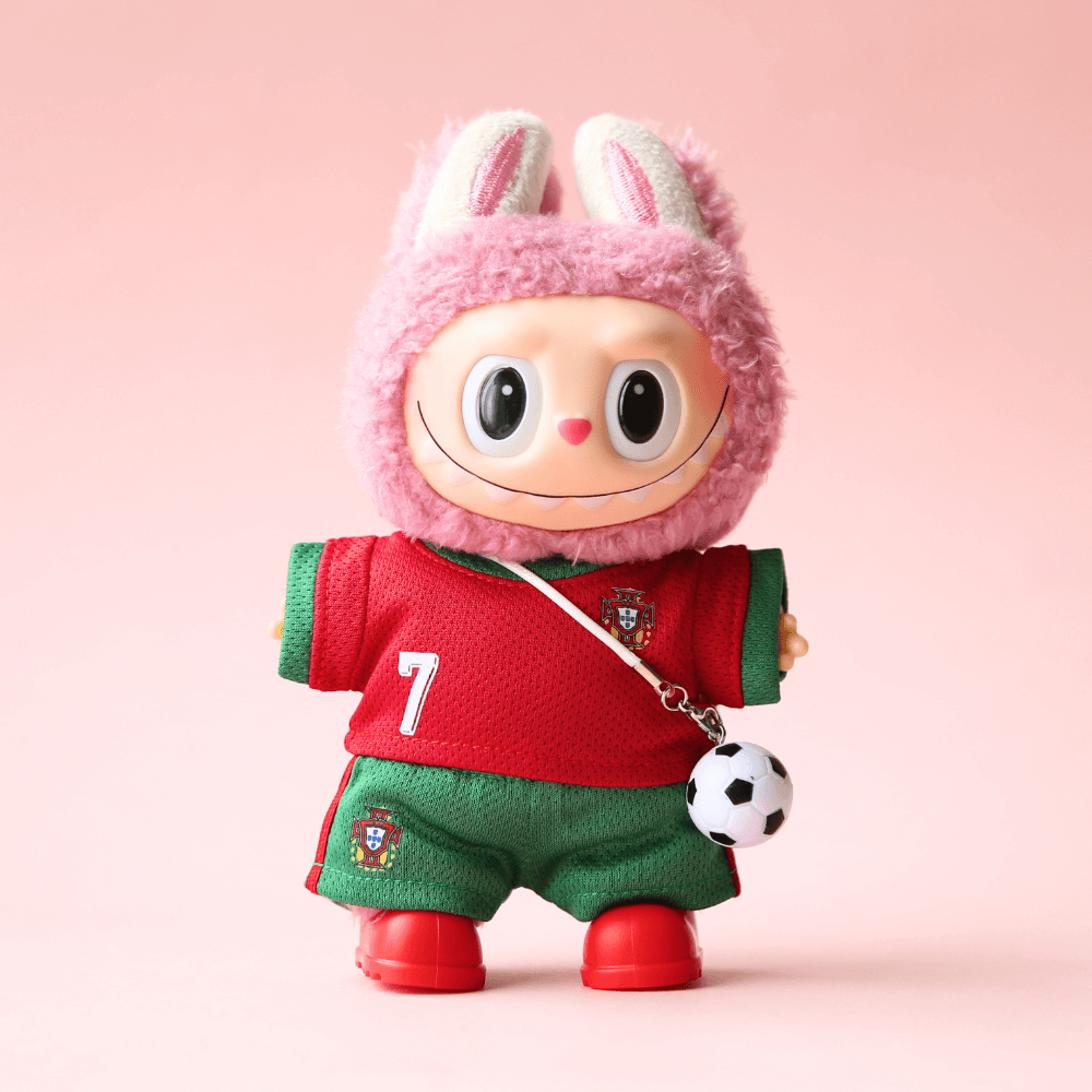 CR7 Football Set (4-Piece with Ball) for Labubu 