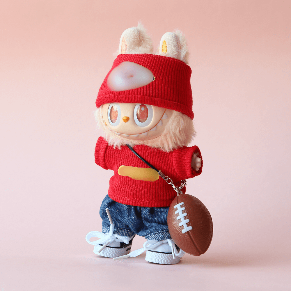 Boobulo™ Kansas City Game Day Red & Gold Outfit (5-piece with ball)