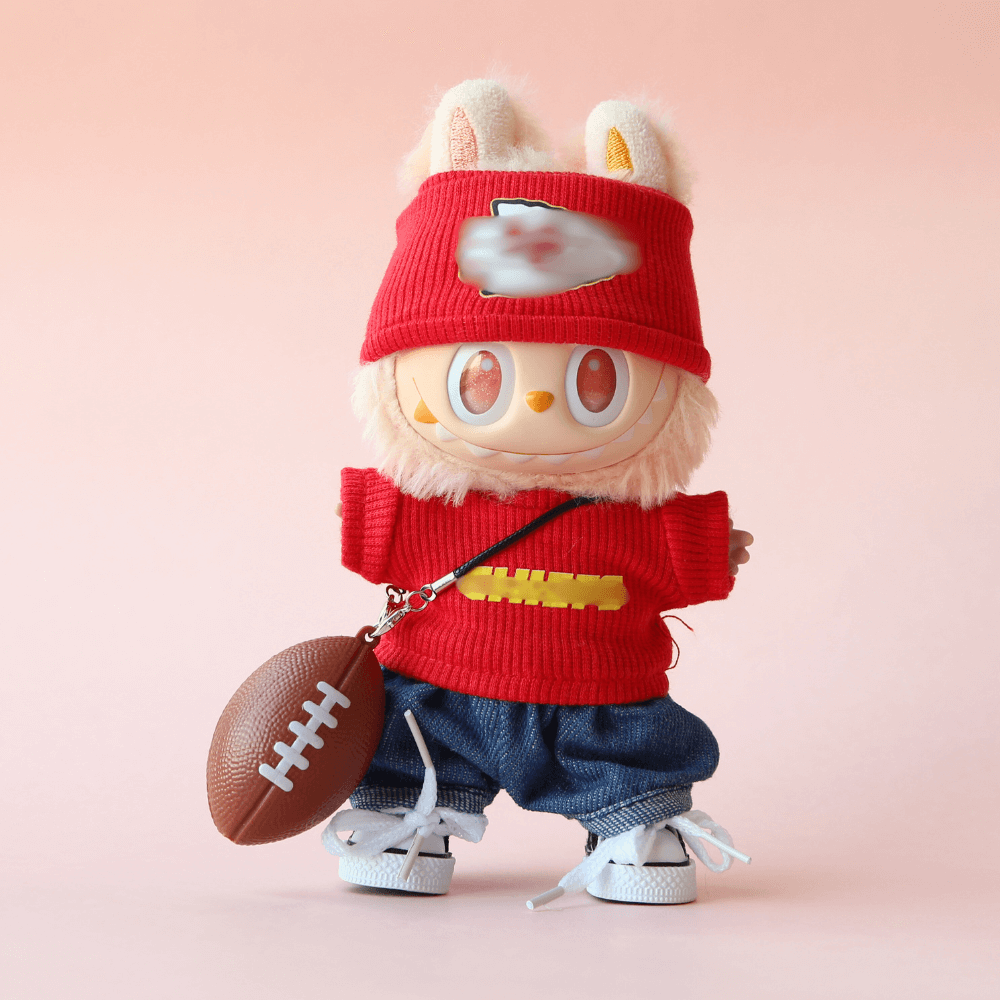 Boobulo™ Kansas City Game Day Red & Gold Outfit (5-piece with ball)