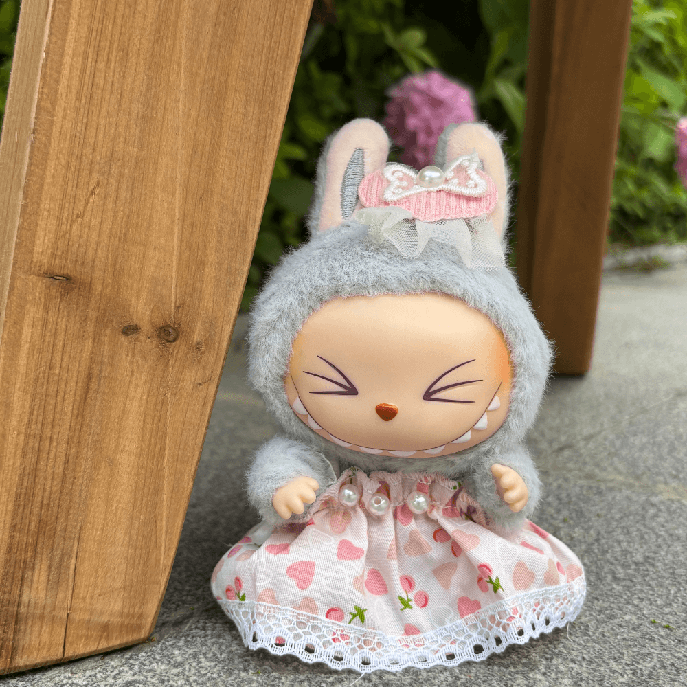 Floral Dress 2-Piece Set - Labubu Fashion Dress-Boobulo