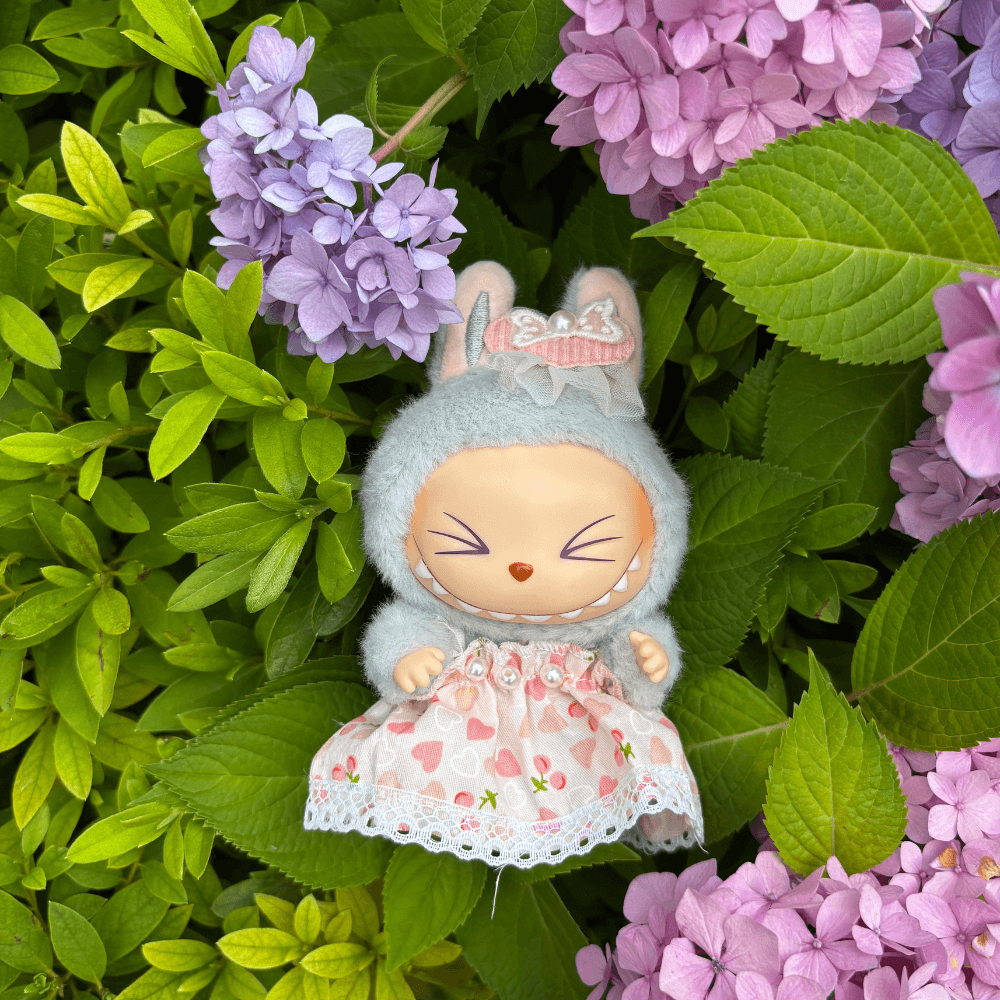 Floral Dress 2-Piece Set - Labubu Fashion Dress-Boobulo