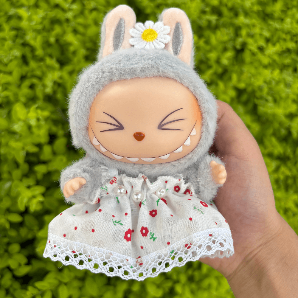 Floral Dress 2-Piece Set - Labubu Fashion Dress-Boobulo