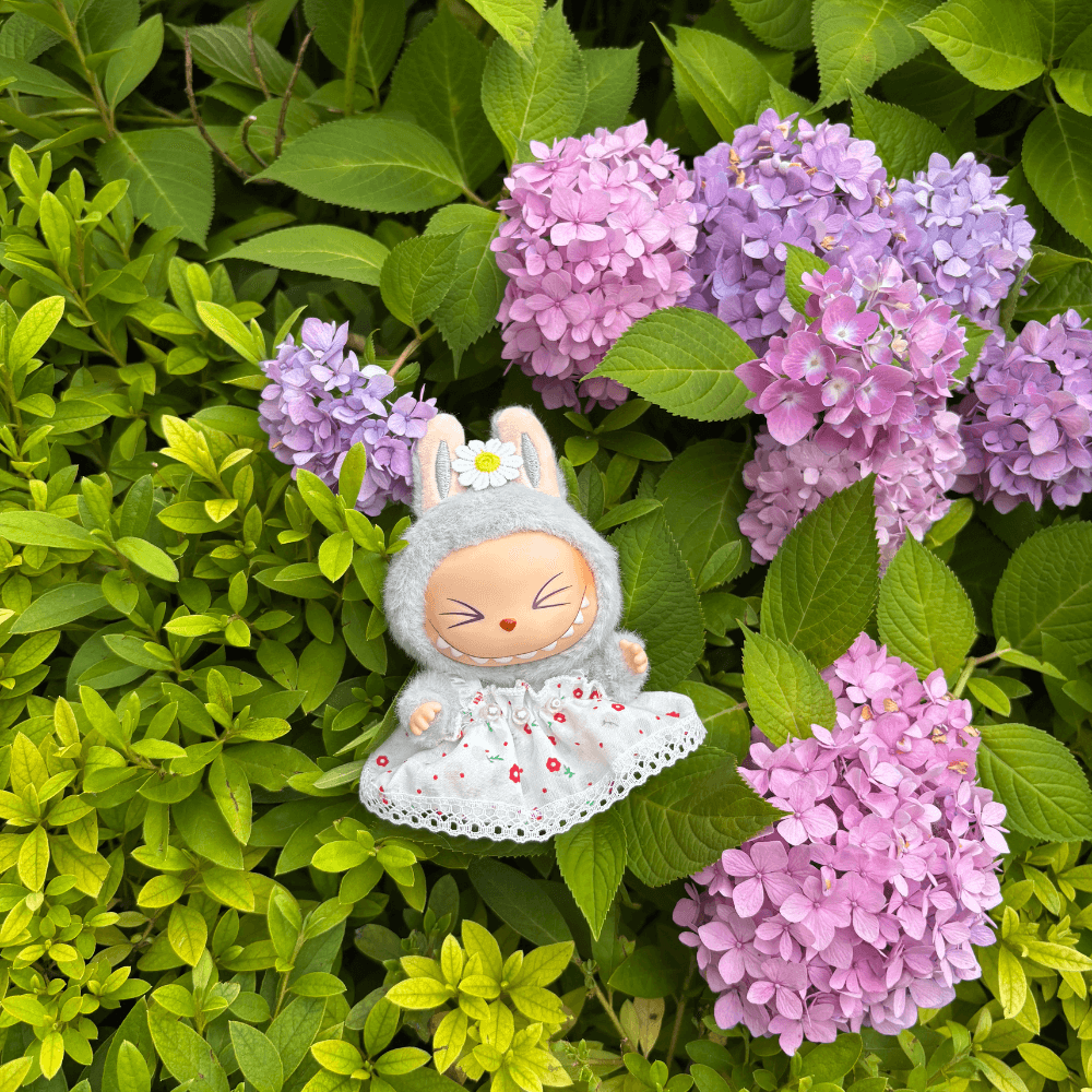 Floral Dress 2-Piece Set - Labubu Fashion Dress-Boobulo